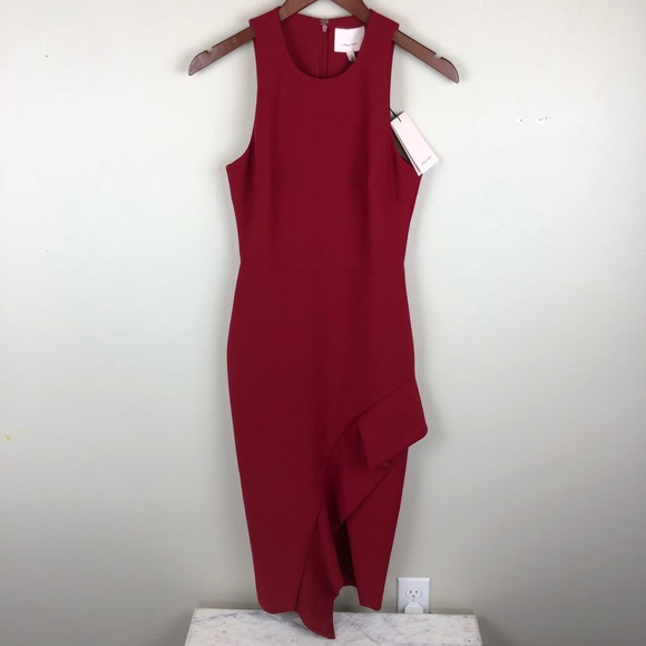 NWT Cinq a Sept red Dress 2 - Picture 3 of 7